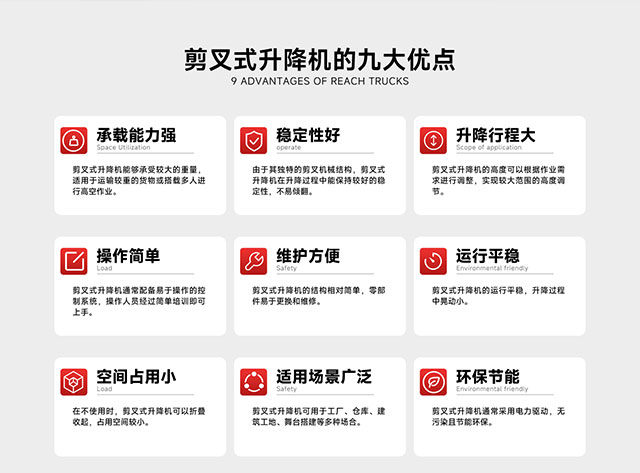 剪叉式升降機的九大優(yōu)點